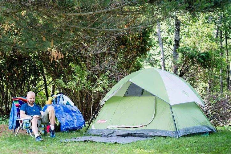 Camping at Easton