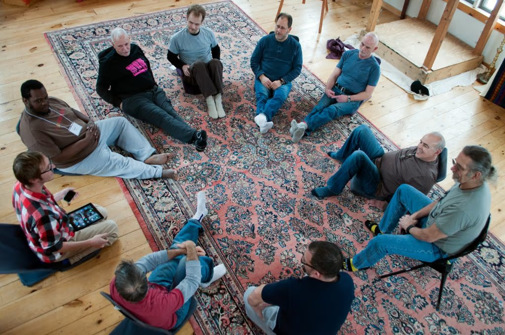 Community members connecting