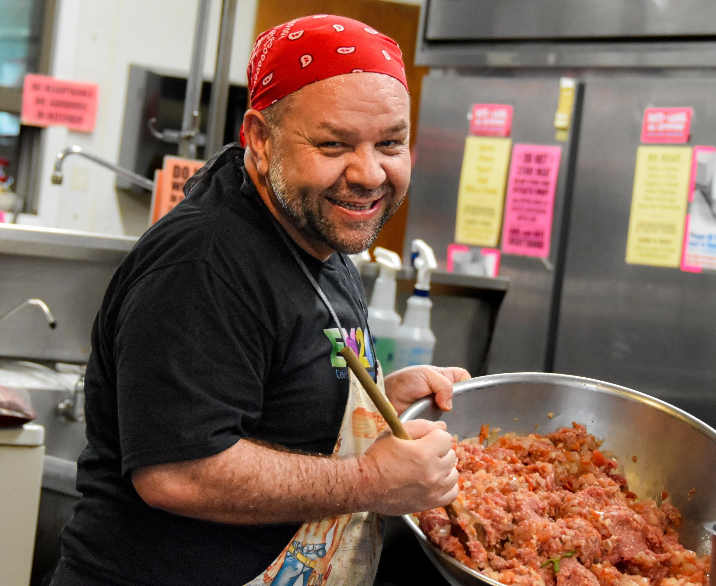 Community member in the kitchen